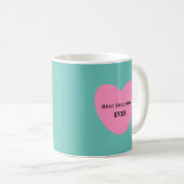 Mug Meilleure maman mignonne Chien Chien clair Turquoi (Devant droit)