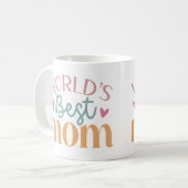 Mug Meilleure maman mignonne du monde Fête des Mères (Devant gauche)