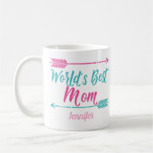 Mug Meilleure maman mignonne sur mesure fête des mères (Gauche)