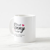 Mug Meilleure maman | Modern Kids Nom Fête des mères (Devant gauche)