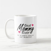 Mug Meilleure maman | Modern Kids Nom Fête des mères (Gauche)