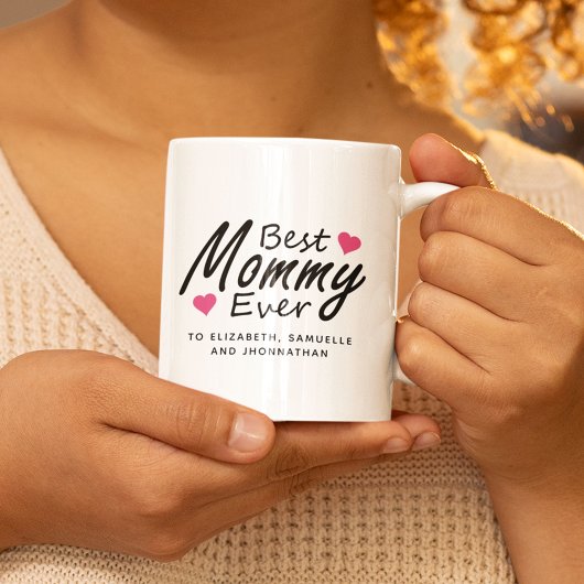 Mug Meilleure maman | Modern Kids Nom Fête des mères