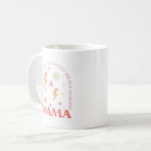 Mug Meilleure Maman Moderne Orange et Rose (Devant gauche)