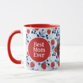 Mug Meilleure maman Motif aux fraises Photo (Gauche)