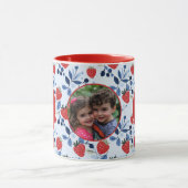 Mug Meilleure maman Motif aux fraises Photo (Centre)