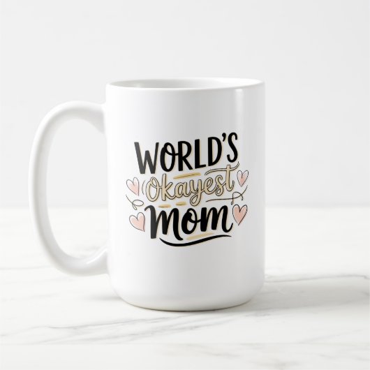 Mug Meilleure Maman Moyenne du Monde (Gauche)