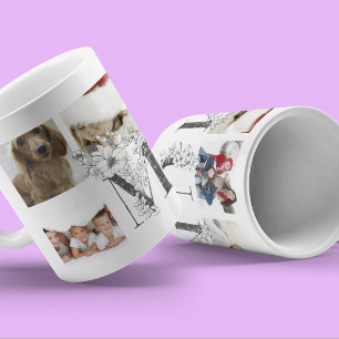Mug Meilleure Maman MUM Florale Multi Photo Person