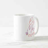 Mug Meilleure Maman Papillon Art Script (Devant droit)