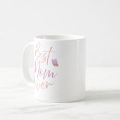 Mug Meilleure Maman Papillon Art Script (Devant gauche)