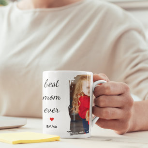 Mug Meilleure Maman Personnalisé Photo & Texte Typogra