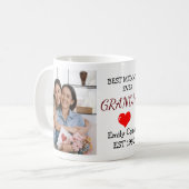 Mug Meilleure maman personnalisée 2 Photos (Devant gauche)