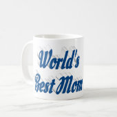 Mug Meilleure maman photo bleu marine texte (Devant gauche)