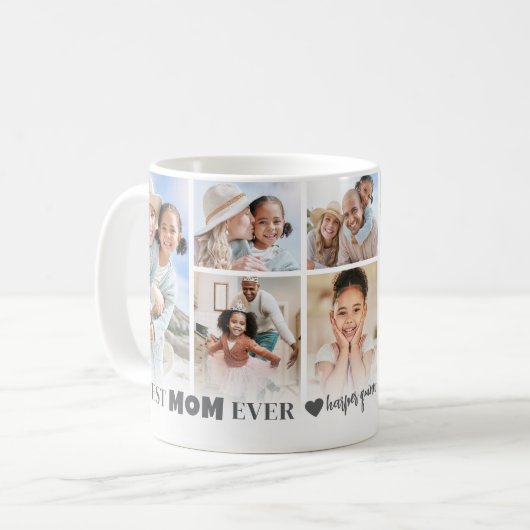 Mug Meilleure maman photo Collage mère (Devant gauche)