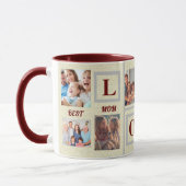 Mug Meilleure maman Photo personnalisée Collage Café  (Gauche)