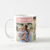 Mug Meilleure Maman Pink Mothers Day Photo Collage (Gauche)