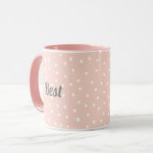 Mug Meilleure maman Pois rose (Devant gauche)