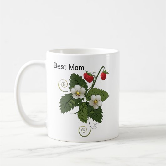 Mug Meilleure maman rose douce (Gauche)