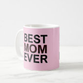 Mug Meilleure maman rose jamais la fête des mères avec (Devant gauche)