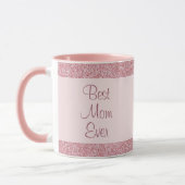 Mug Meilleure maman Rose Parties scintillant or Modèle (Gauche)