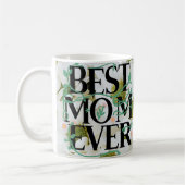Mug Meilleure maman tendance toujours Blanc Floral Mod (Gauche)