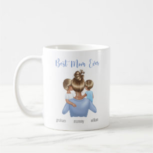 Mug Meilleure maman toujours bleu blanc