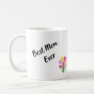 Mug Meilleure maman toujours Fleurs élégantes Fête des