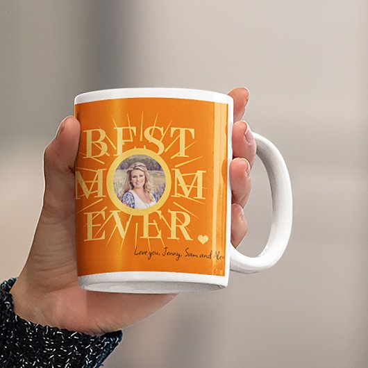 Mug Meilleure maman Toujours soleil photo Fête des mèr