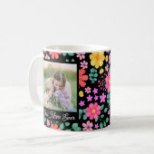 Mug Meilleure Maman Toujours Vibrant Floral Photo Coll (Devant gauche)