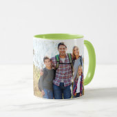 Mug Meilleure maman verte customisée jamais une photo (Devant droit)