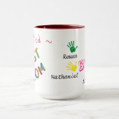 Mug Meilleure Maman Votée Impression à la main de l'en (Centre)