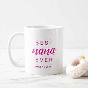 Mug Meilleure Mémé Chaleur Rose Script Cadeau Pour Gra