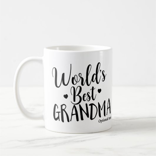 Mug MEILLEURE MÈME DU MONDE Nom personnalisé (Gauche)