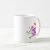 Mug meilleure mère bouquet floral café de la journée (Devant droit)