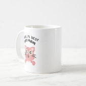 Mug meilleure mère de chat (Devant gauche)