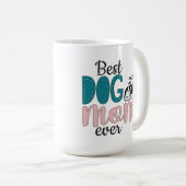 Mug Meilleure mère de chien jamais avec mignon chien r (Devant droit)