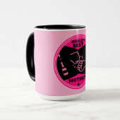 Mug Meilleure mère du monde rose original (Devant gauche)