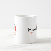 Mug meilleure mère heureux jour mère simple écrit à la (Centre)