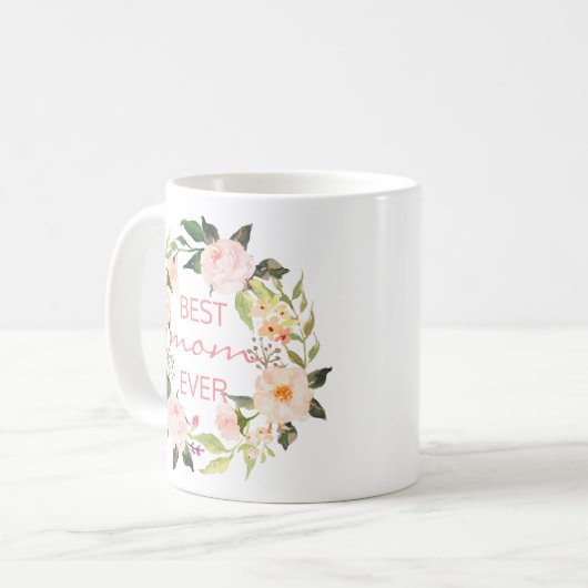 Mug MEILLEURE MÈRE JAMAIS/Fête des Mères/Anniversaire/ (Devant gauche)