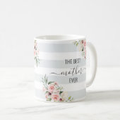 Mug Meilleure mère jamais fleurie fourre-tout dans les (Devant droit)