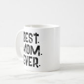 MUG MEILLEURE MÈRE TENDANCE ÉCRITURE BLANCHE (Devant gauche)