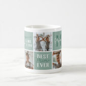 Mug Meilleure Mimi Moderne Collage Photo Vert (Centre)
