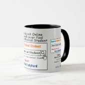 Mug Meilleure musique de recherche pour l'étudiant Méd (Devant droit)