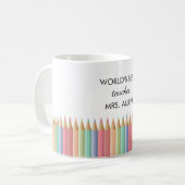 Mug Meilleure musique d'enseignant au monde (Devant gauche)