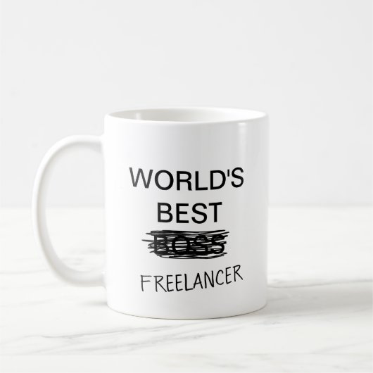 Mug Meilleure musique freelancer du monde (Gauche)
