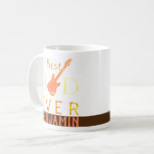 Mug Meilleure musique papa Ever Fête des pères de guit (Devant gauche)