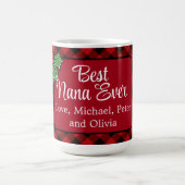 Mug Meilleure Nana jamais Noël classique Red Plaid Hol (Centre)