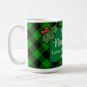 Mug Meilleure Nana jamais vert classique Plaid Holly b (Gauche)