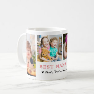 Mug Meilleure Nana Personnalisée 4 Collage de Photos