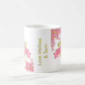 Mug Meilleure Nanna Plutôt rose florale du monde (Centre)