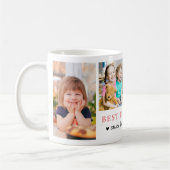 Mug Meilleure nounou personnalisée jamais 4 Collage ph (Gauche)